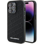 Karl Lagerfeld KLHCP15LPQKPMK iPhone 15 Pro 6.1" tarna/must kvakott Tepitud K-mustriga