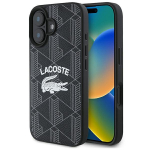Lacoste LCHMP16SPIGK iPhone 16 6.1"czarny/black hardcase Monogram Vintage Logo MagSafe