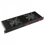 Lanview 2 FANS, DIGITAL THERMOSTAT RACK MOUNT FAN MODULE 1U