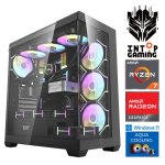 INTOP AQUA Ryzen 7 7800X3D 16GB DDR5 1TB SSD M.2 NVME RX9060XT 16GB WIN11