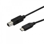StarTech.com 1,6 jalga (50 cm) USB-B kuni USB-C kaabel, andmelekenduskaabel, USB 2.0, USB-C andmelekenduskaabel