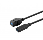 Vivolink Keystone Black USB3,0 A-Female to USB3,0 A-Male