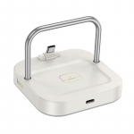 Hoco 2in1 USB-C PD QC 3A 30W laadija + traadita laadija 5W CQ16B, piimavalgus