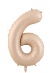 Riff 1m Folio Balloon Number 6 Matte Beige