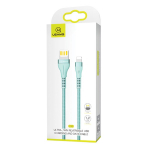 USAMS Kaabel pleciony U33 vlk 1.2m 2A Kiirlaadimine niebieski/cyan SJ360USB02 (US-SJ360)