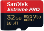 SANDISK Extreme PRO microSDHC 32 GB (UHS-I U3, Class 10, V30, A1)