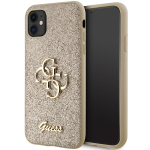 GUESS GUHCN61HG4SGD iPhone 11 / Xr 6.1" zoty / kuldne kvakott Glitter Script Big 4G