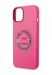Karl Lagerfeld Kvakate mmargune logo Bicolor Pink, iPhone 14 Plus jaoks, KLHCP14MSRSGRCF