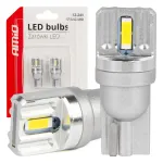 Amio LED-lambad STANDARD T10 W5W 2x1860 SMD Valge 12V/24V -03719