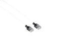 Mercodan CAT6A SLIM UTP 1,5m sulgemisjuhe Valge, Halogeenvaba