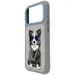 NIMMY juht iPhone 18 Pro/17 Pro jaoks, muster GLASSES COOL DOG, hall