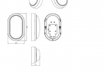 PHILIPS Projekti Kinkiet vlisoval LED 4000K valge IP65