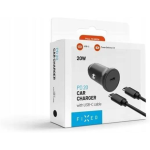 Fixed USB-C autolaadija 20W+ USB-C/USB-C kaabel | FIXCC20N-CC-BK