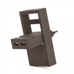 Usbepower ROCK dual USB charger - 2-1 Pocket charger for optimal mobility - Taupe