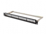 LANBERG Patch Panel 24 porti 1U 19" FTP keystone moduliteksad 1U 19" mustTranslation:Patch Panel 24 porti 1U 19" FTP keystone moduliteksad 1U 19" must