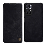 Nillkin Qin Case Flip-kinnitus Xiaomi Redmi Note 11T 5G / 11S 5G / 11 5G (Hiina) / Poco M4 Pro 5G jaoks - Must