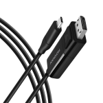 AXAGON Aktiivne USB-C - DisplayPort kaabel - adapter RVC-DPC DisplayPort monitori/teleri/projektori hendamiseks slearvuti vi mobiiltelefoniga USB type C pistiku kaudu.