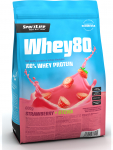 SportLife Whey80 Maasik + Stevia vadakupulber, 600 g (6225)