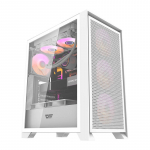 Darkflash DRX70 MESH arvutikarp (valge) + 4 RGB ventilaatorit