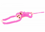 LEAN Toys Mascot Plush Monkey with Baby, Pink 90 cm