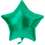 Folat Foil Balloon AND quot;Star AND quot; 48cm Matte Green Metallic