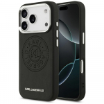 Karl Lagerfeld Etui Point AND Metal Logo MagSafe iPhone'i 17 Pro Max jaoks, must