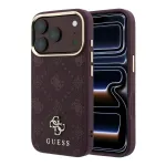 GUESS Case Peony 4G Small Logo MagSafe iPhone 18 Pro Max / 17 Pro Max jaoks, burgundi