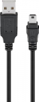 Goobay USB 2.0 Hi-Speed kaabel, must, 3 m