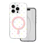 TFO Bubble Dots Mag -kinnitusiga mbris iPhone 15 Pro 6,1" valge