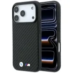Case BMW M Carbon Metal Logo MagSafe for iPhone 18 Pro black