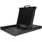 StarTech.com 8-port rackmount KVM konsool 6-meetriste kaablitega integreeritud KVM lliti koos 17-tollise LCD monitoriga tisfunktsionaalne 1U LCD KVM sahtel OSD KVM vastupidav 50 000 MTBF USB ja VGA tugi