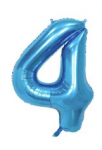 Riff 1m Folio Balloon Number 4 Glossy Blue