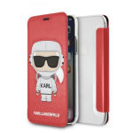 Karl Lagerfeld KLFLBKPXKSCORE iPhone X/ XS raamaturiiul czerwony/punane Karl Space Cosmonaut