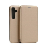 Beline Raamatu magnetiline mbris Samsung S24 S921 kuldne/kuldne