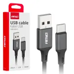 Amio -03900 andmelekut ja laadimiskaabel | USB-A kuni USB-C | 10W | 2m