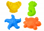 Hemar Set for Sand, Bucket, Strainer, Molds, 8 pieces, Colorful