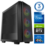 INTOP AQUA i7-14700F 16GB DDR5 1TB SSD M.2 NVMe RTX3050 8GB ilma OS-ita
