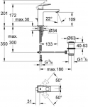 Grohe Eurocube M 23445000 Chrome