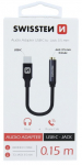 Swissten USB-C to Jack 3.5mm Audio Adapter for phones 15 cm