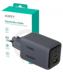 AUKEY Comet Mix 3 seinalaadija PA-C5 3xUSB (2xUSB-C i 1xUSB-A) 100W 5A QC5.0 PD3.0 AFC PPS FCP SCP