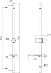 Bora T0101 Shower Stand 22mm