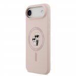 Karl Lagerfeld Vedelikust silikoonist Karl ja Choupette MagSafe mbris Apple iPhone'i 17 Air jaoks