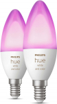 Philips Hue White and Color Ambiance lylamppu, E14, kynttillamppu, 470 lm, 2 kpl (929002294205)