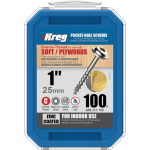 Kreg Maxi-Lok suur keermega SML-C1-100-INT 25mm, 100tk.