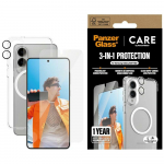 PanzerGlass Flagship 3w1 Etui+Sda+Luu Samsung Galaxy S25 Edge kaitsepakett