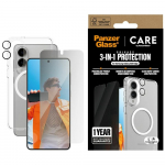 PanzerGlass CARE Flagship 3-1 kaitsekomplekt Samsung Galaxy S25 Edge'ile mbris+privaatlusklaas+objektiiv