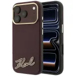 Karl Lagerfeld Resin Grained Signature Logo MagSafe -kinnitusiga mbris iPhone 18 Pro Max / 17 Pro Max jaoks