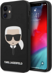 Karl Lagerfeld KLHCP12SSLKHBK Head Cover For Apple iPhone 12 Mini Black