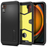 Spigen Etui Tough Armor do Samsung Galaxy XCover 7 Pro must kollane