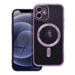 ELECTRO MAG COVER case compatible with MagSafe for IPHONE 12 deep purple